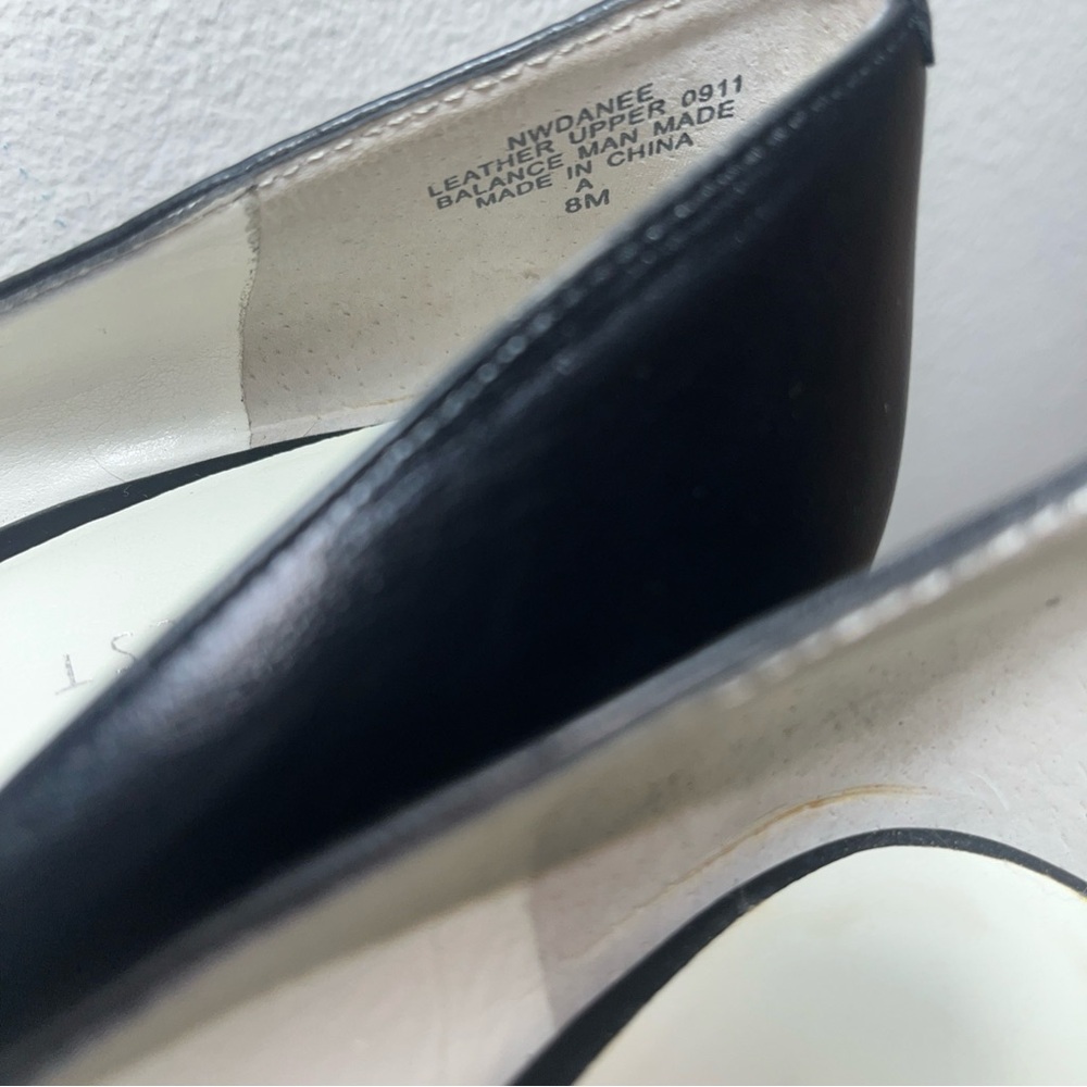 Nine West Women’s Sz 8 M Black High Heels Peep Toe Pumps - Picture 5 of 14